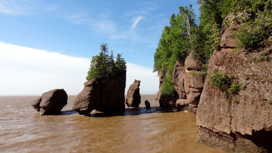Photos à marée haute à Hoppewell Rocks